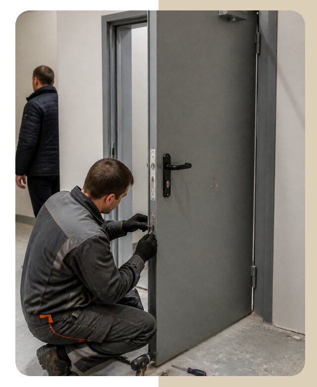 Ремонт противопожарной двери в Глазове по цене 6632 р. | ДвериЛегко-Глз