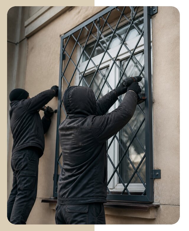 Установка антивандальных решеток на окна в Глазове
